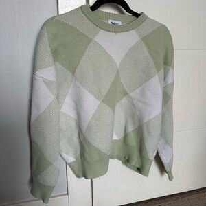 Light Green and White Sweater, Princess Polly